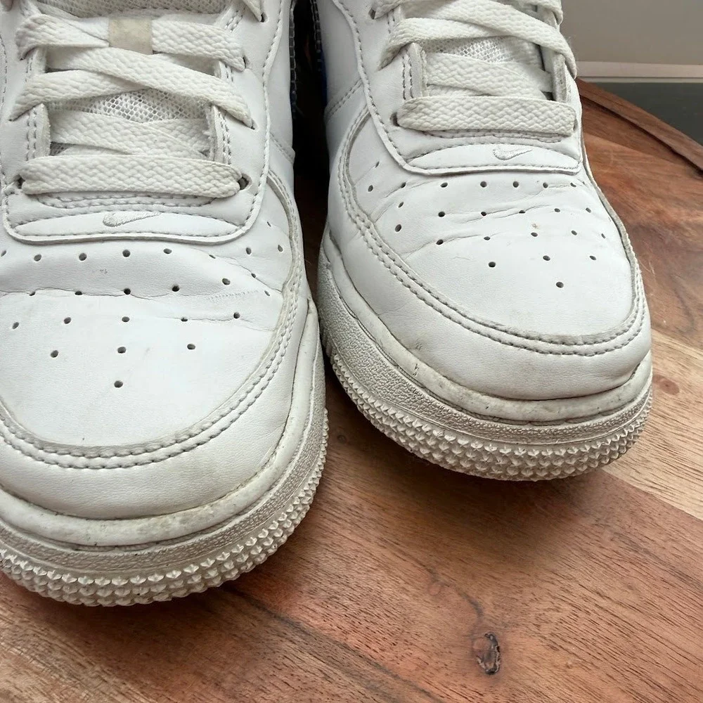 Nike‎ Air Force 1 Low GS White Blue Grey FD0688-100 Kids Size 5Y Sneakers